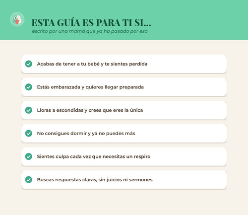 Guía de supervivencia para madres primerizas